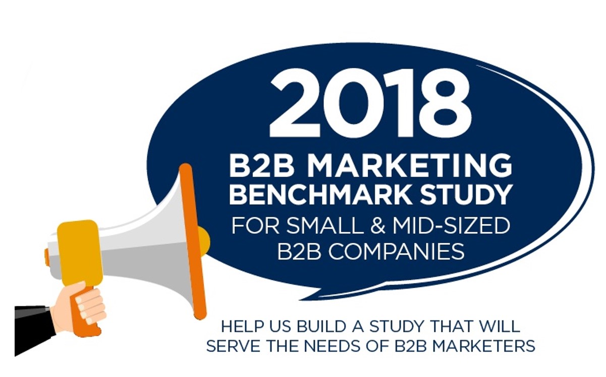 2018 B2B Marketing Benchmark Study Call for questions no learn more callout